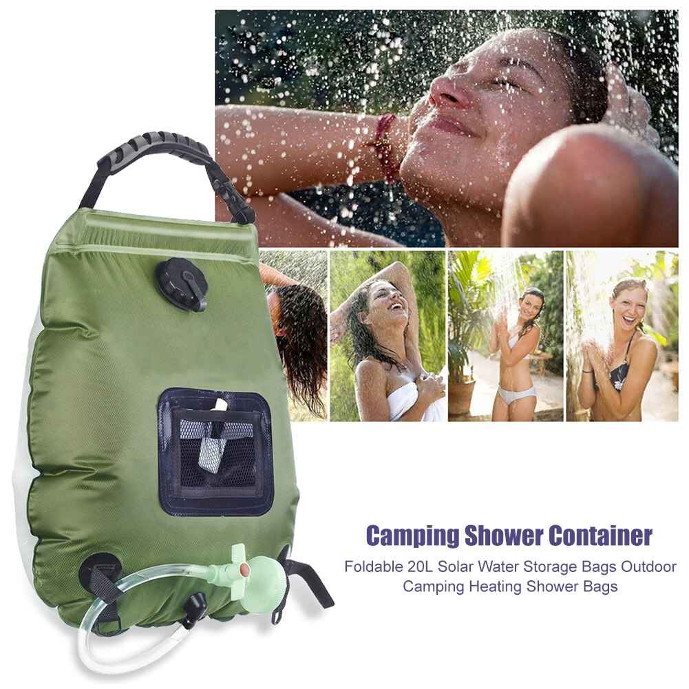 The High-Noon Solar Shower Bag: 20L Portable Thermal Shower Solution