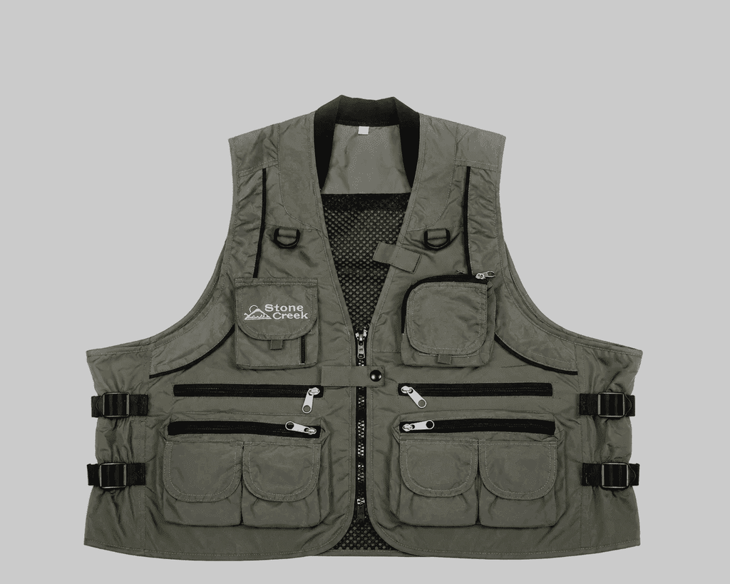 Stone Creek Deluxe Multi-Pocket Fishing Vest | Lightweight Utility Gear - Clear Water Trading Co.