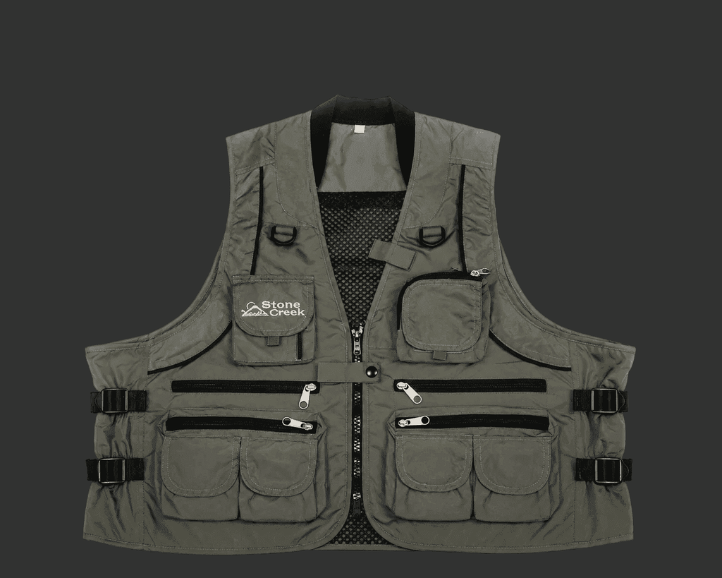 Stone Creek Deluxe Multi-Pocket Fishing Vest | Lightweight Utility Gear - Clear Water Trading Co.