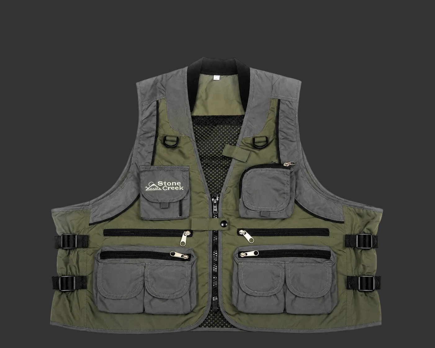 Stone Creek Deluxe Multi-Pocket Fishing Vest | Lightweight Utility Gear