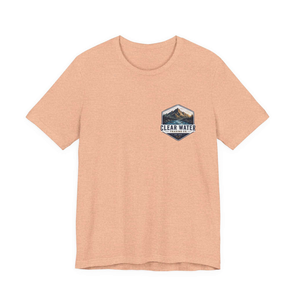 Clear Water's Paddle Longer Explore Deeper — Kayak Adventure Tee
