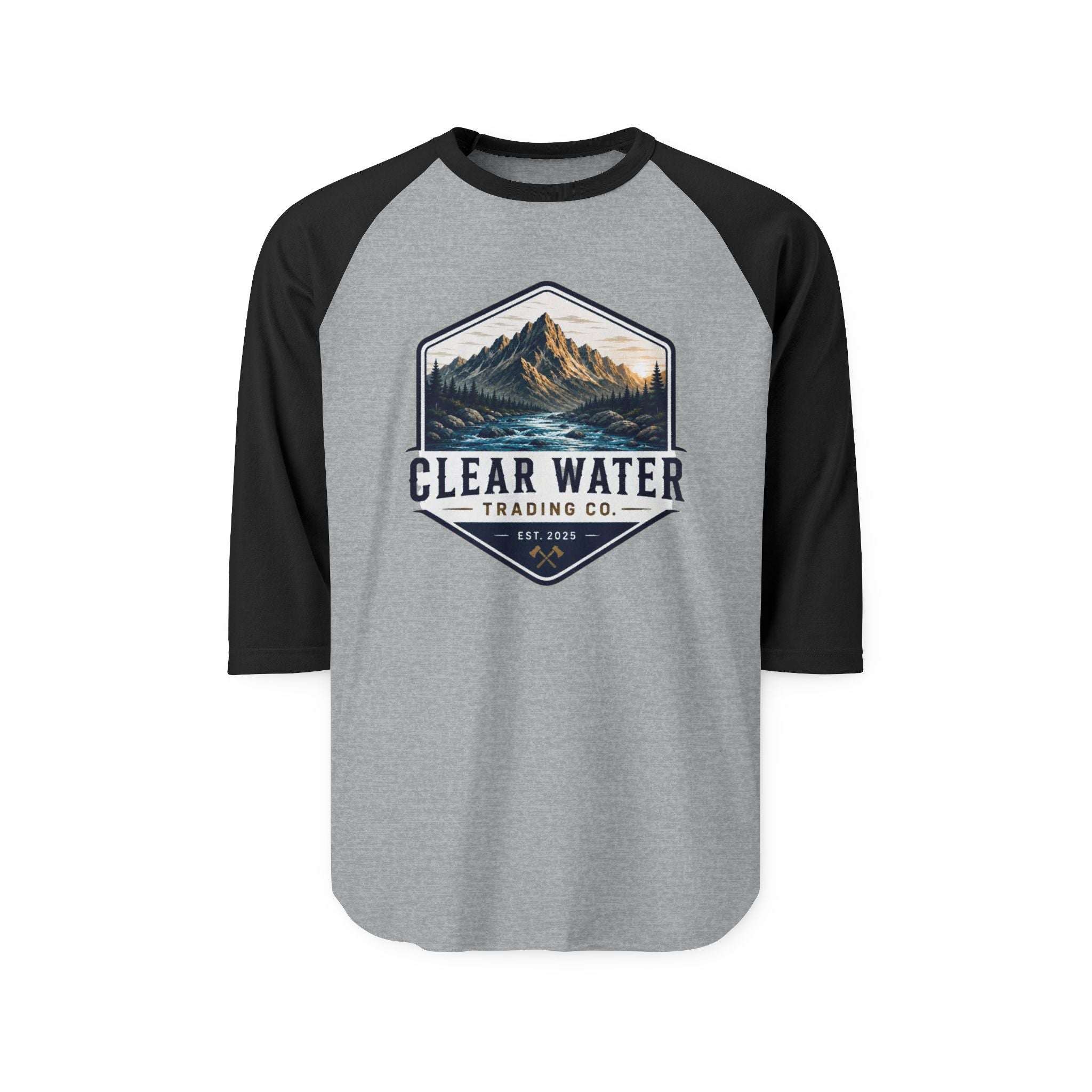 Raglan Shirt - Clear Water Trading Co. Mountain Graphic Baseball Tee - Clear Water Trading Co.