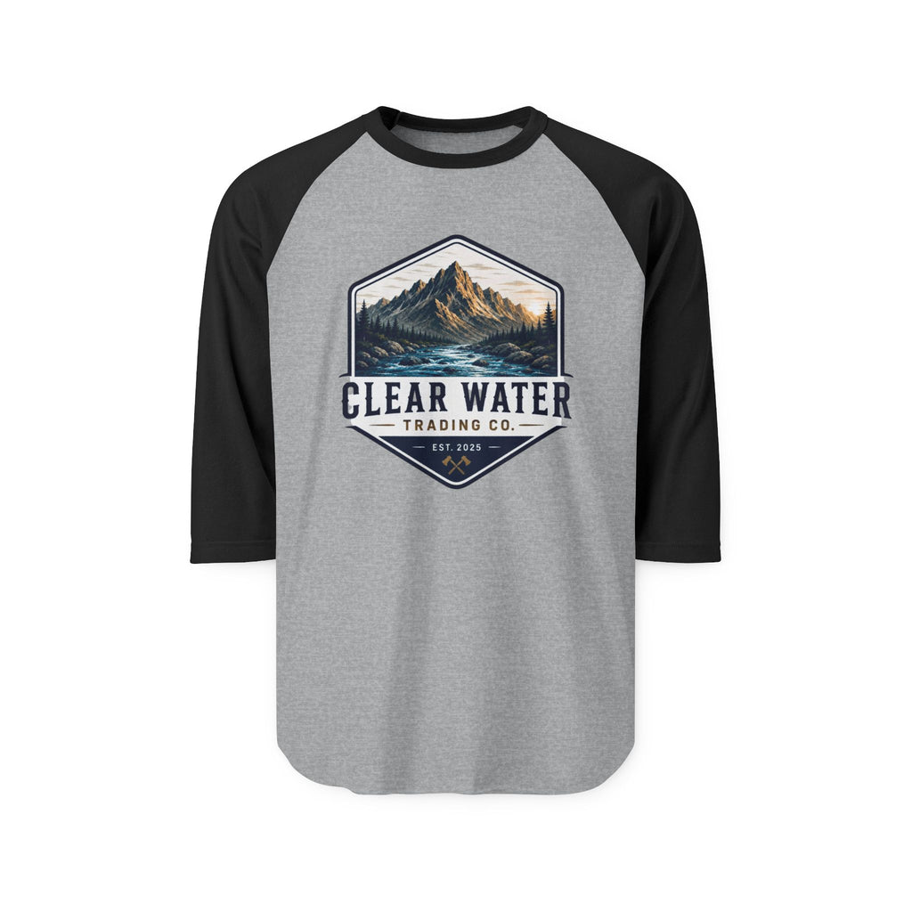 Raglan Shirt - Clear Water Trading Co. Mountain Graphic Baseball Tee