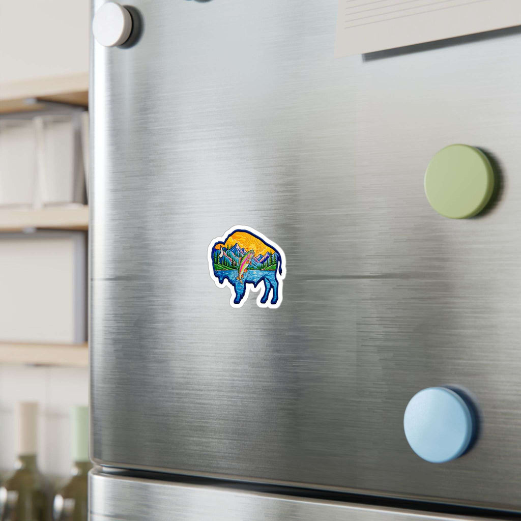 Autocollant holographique Buffalo Trout — Décalcomanie en vinyle prédécoupée