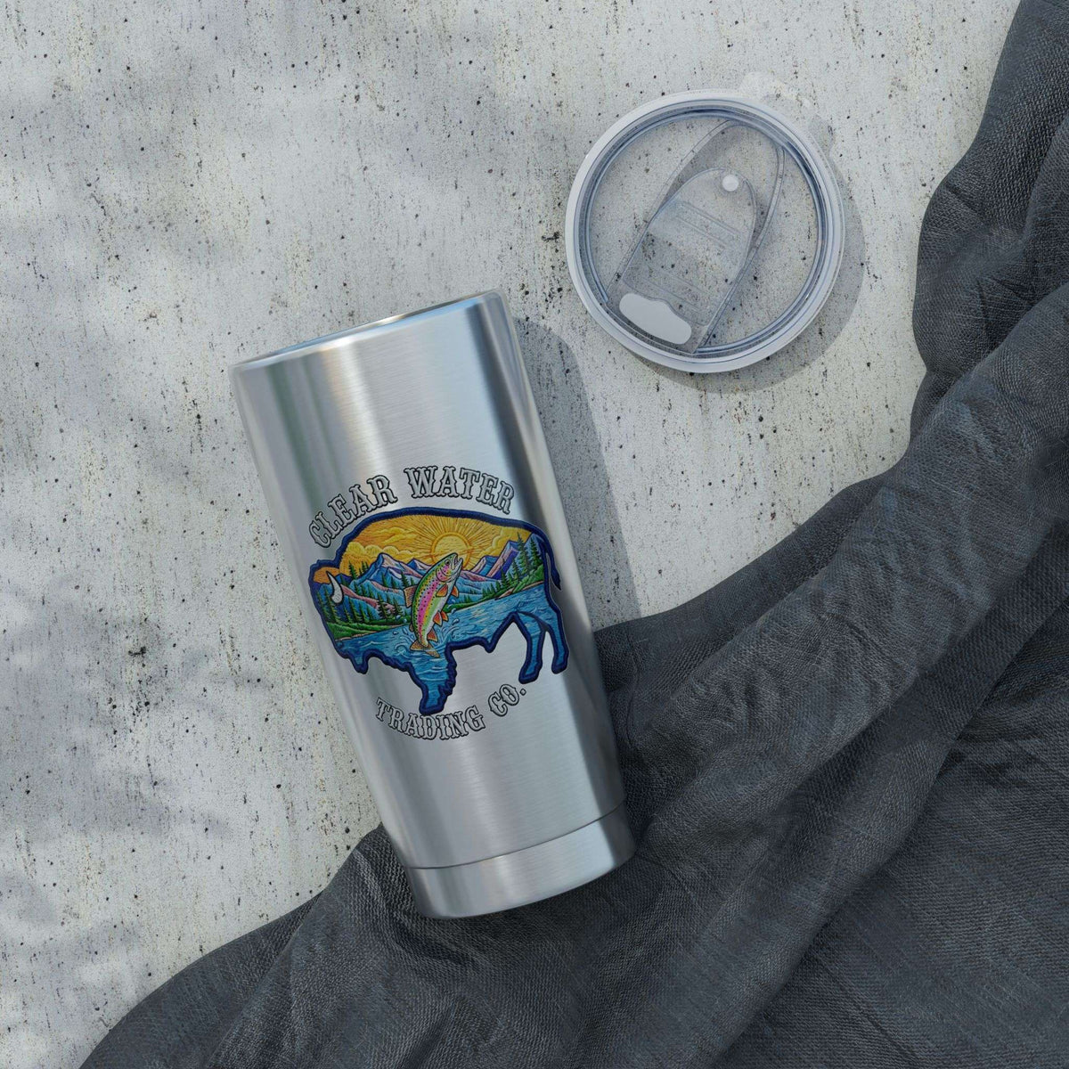 Vagabond Buffalo Trout 20oz Tumbler - Clear Water Trading Co.