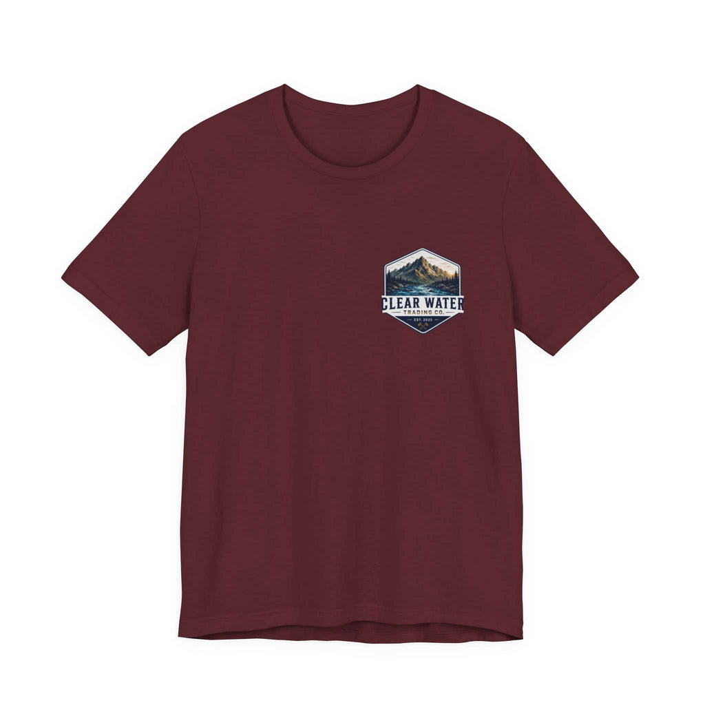 Clear Water's Paddle Longer Explore Deeper — Kayak Adventure Tee