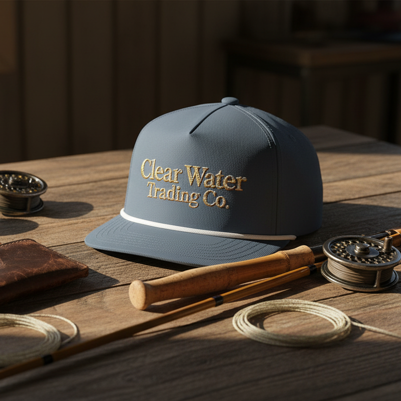 Clear Water Trading Co. Sunwashed, Rope Style Trucker Hat