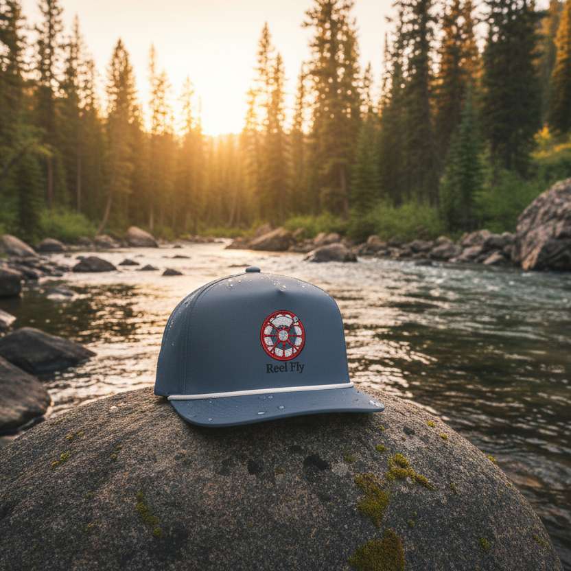 Reel Fly - Embroidered Fly Fishing Rope Hat
