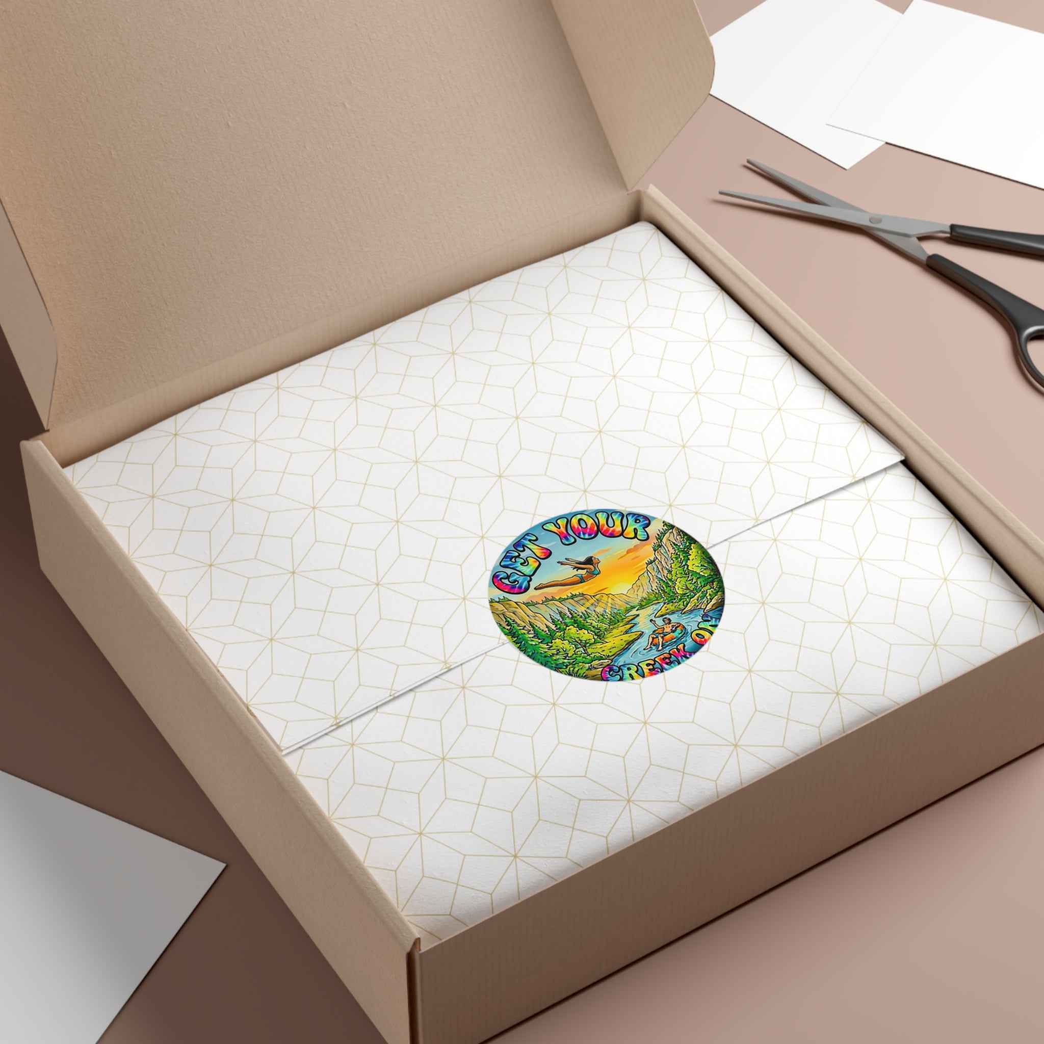 Get Your Creek On Round Vinyl Sticker — Clear Water Trading Co. (3" or 4")