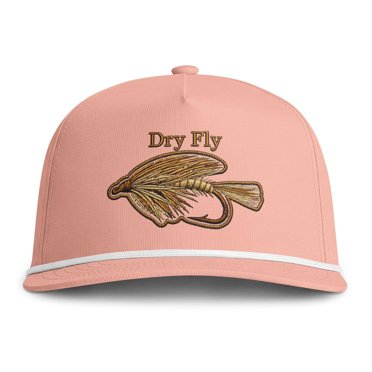Dry Fly Snapback, Rope Brim Sunwashed Trucker Hat
