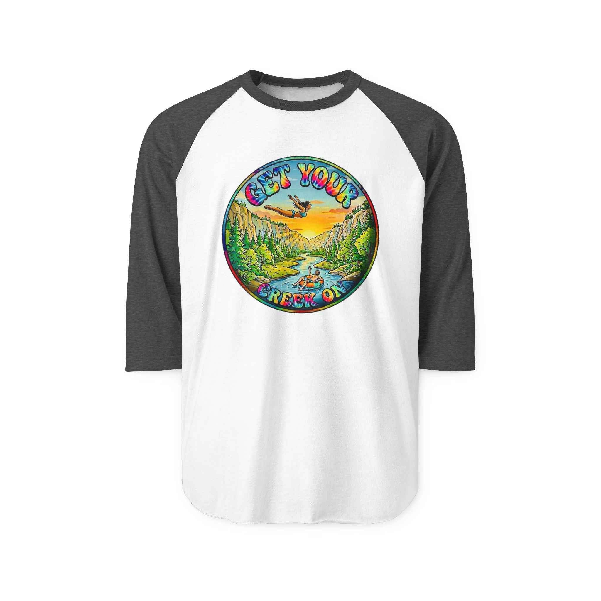 Creek Life Raglan Shirt — "Get Your Creek On" Mid-Sleeve