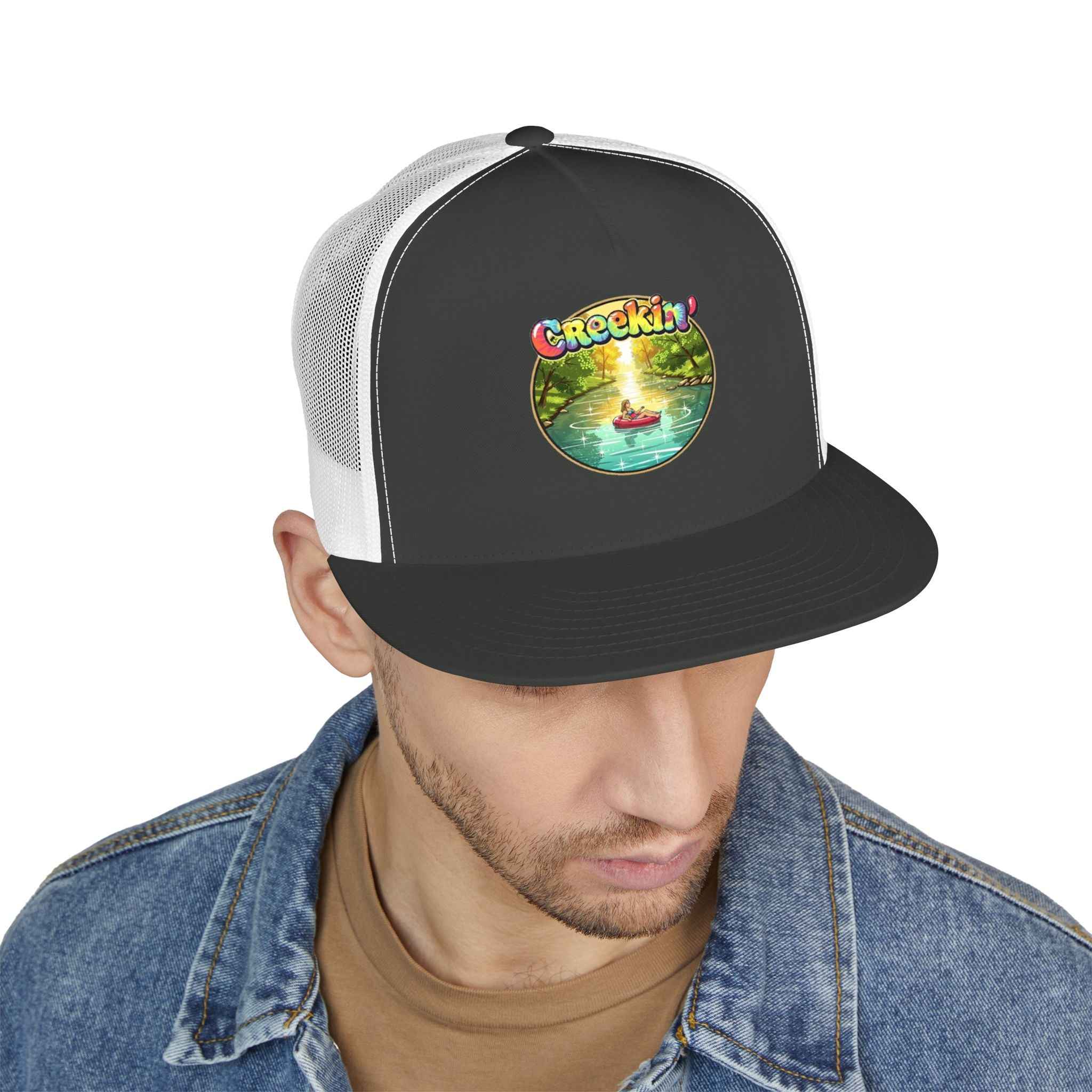 Creek Life Trucker Cap – “CREEKIN' a way of life, A way of Livin'” Vintage Snapback