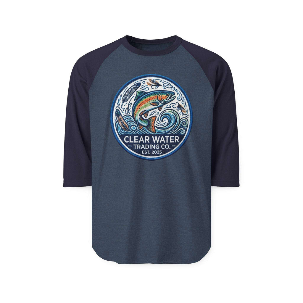 Clear Water Trading Co. — Retro Trout Raglan Shirt - Clear Water Trading Co.