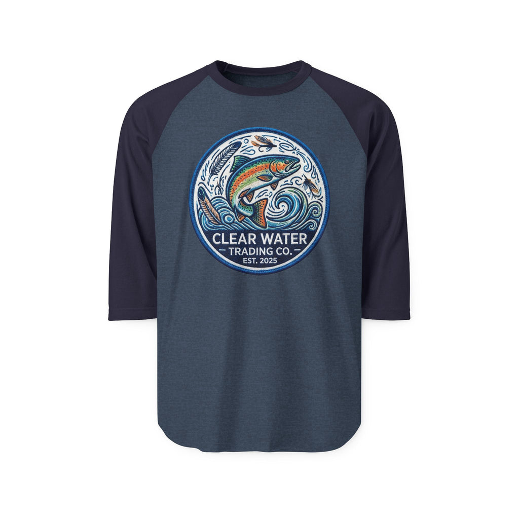 Clear Water Trading Co. — Retro Trout Raglan Shirt