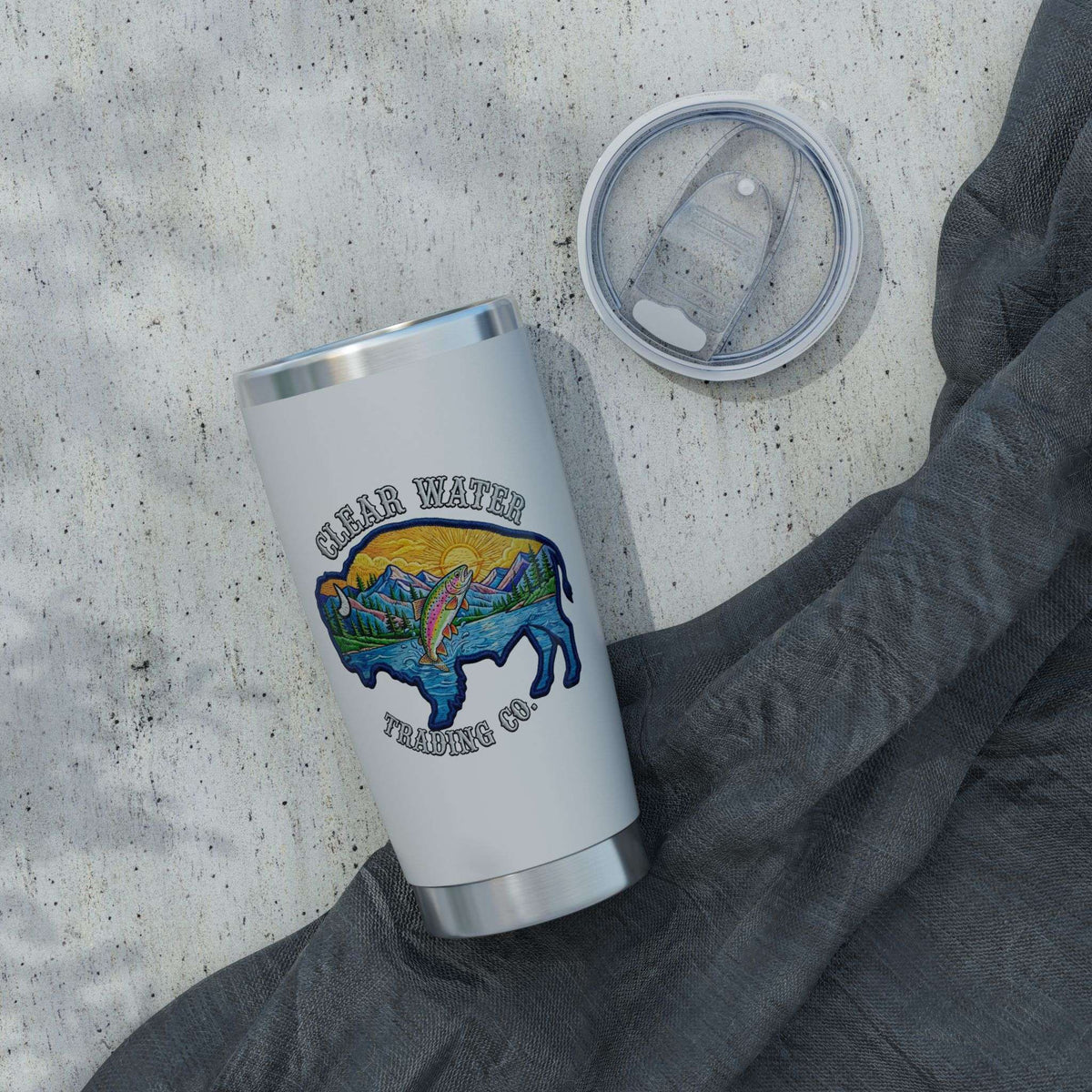Vagabond Buffalo Trout 20oz Tumbler - Clear Water Trading Co.