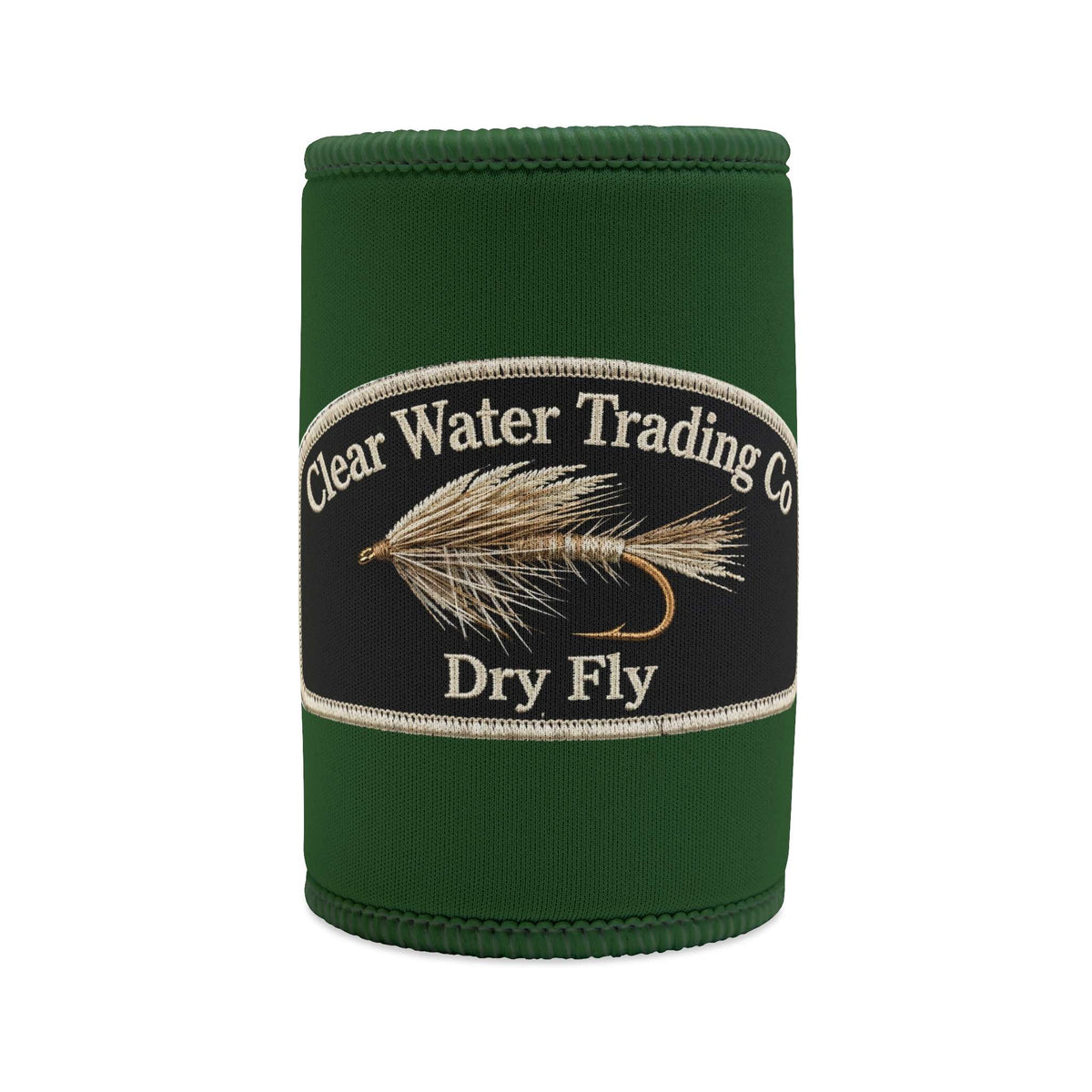 Housse isotherme en néoprène Clear Water Trading Co. pour canette – pêche à la mouche sèche, format compact