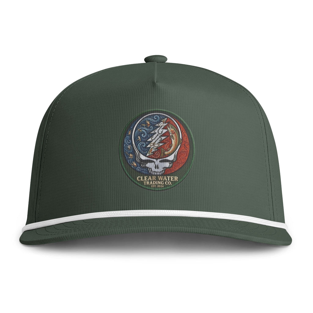 Clear Water "Steal Your Face" Embroidered Trout Rope Hat
