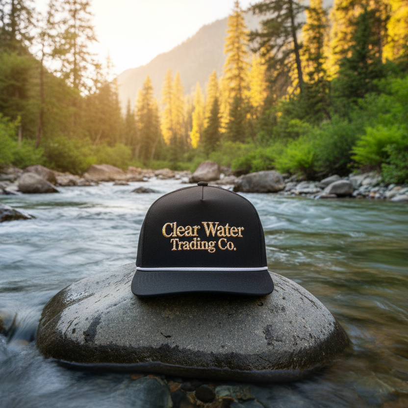 Clear Water Trading Co. Sunwashed, Rope Style Trucker Hat