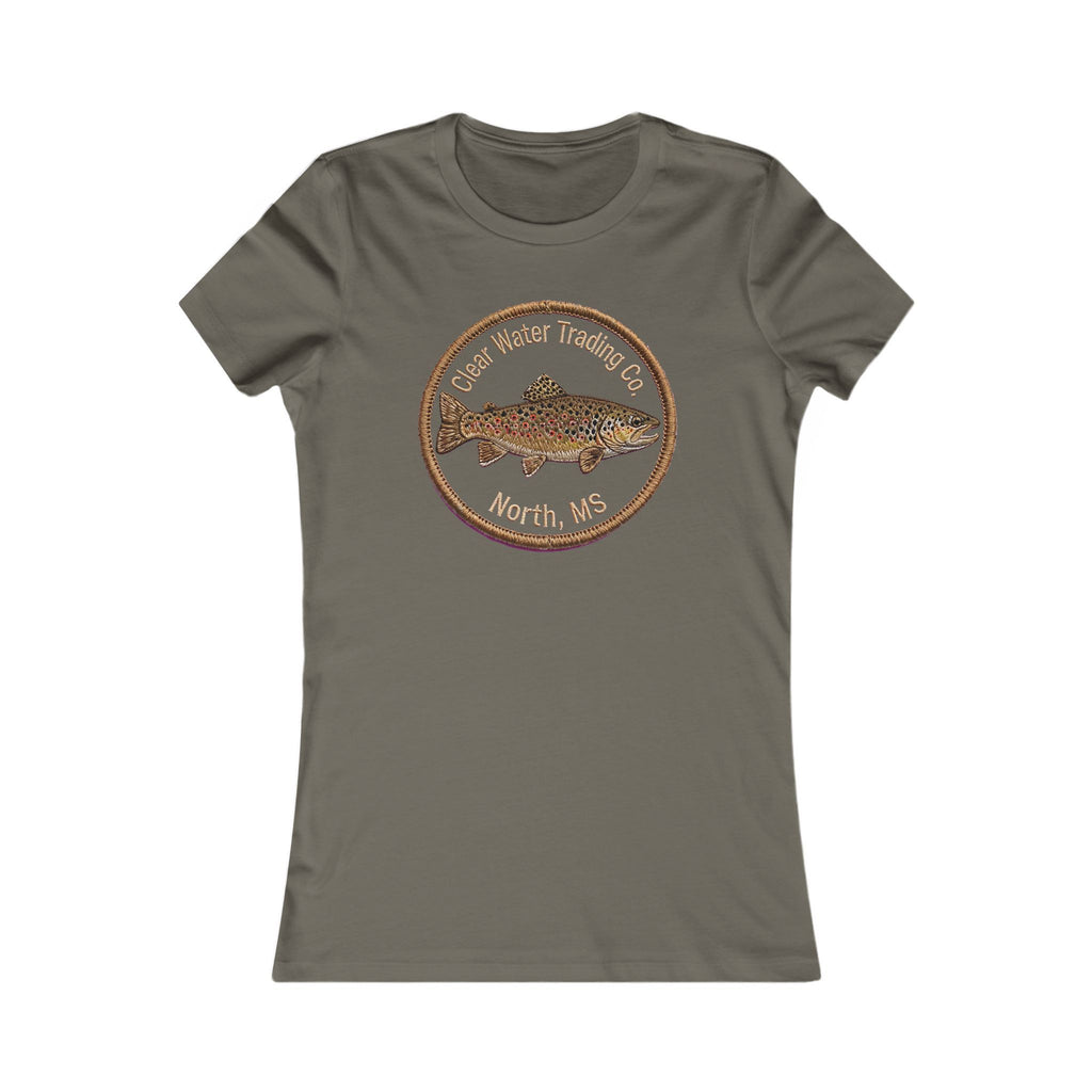 Women's Trout Badge Tee — Clear Water Trading Co.
