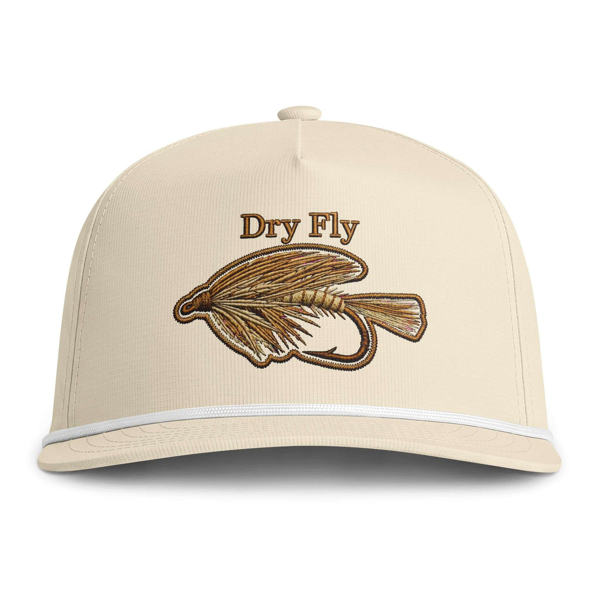 Dry Fly Snapback, Rope Brim Sunwashed Trucker Hat