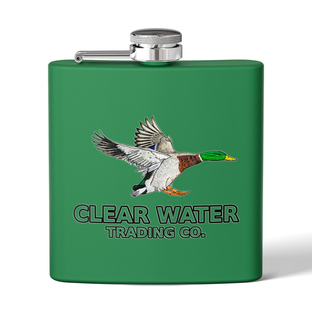 Green Head - Mallard Duck 6oz. Pocket Flask - Clear Water Trading Co.