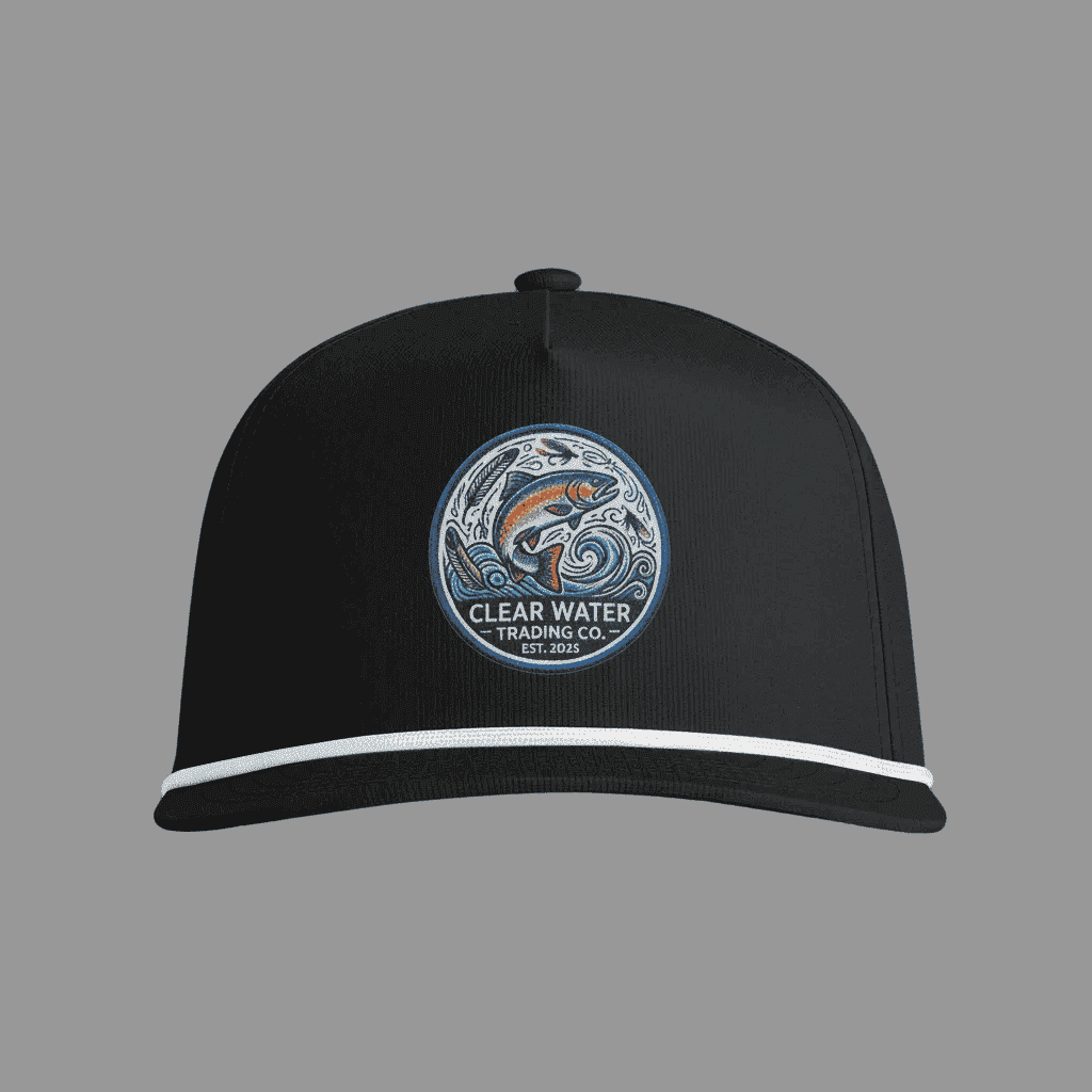Clear Water Trading Co. — Retro Trout Rope Cap - Clear Water Trading Co.