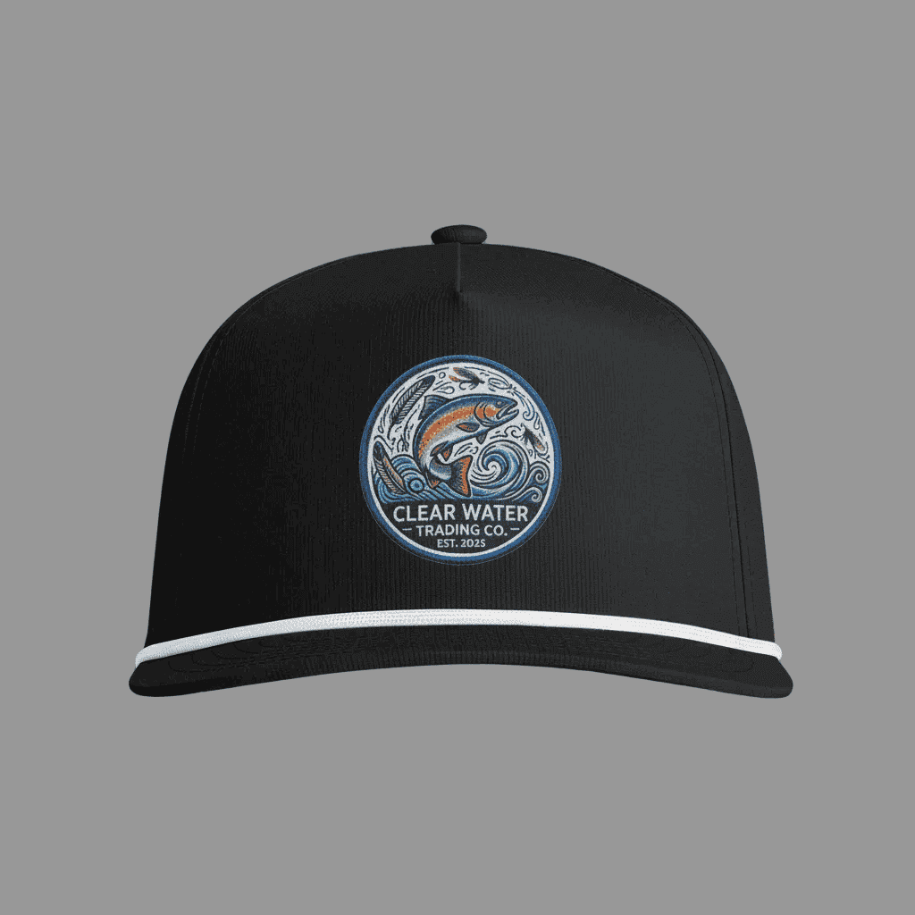 Clear Water Trading Co. — Retro Trout Rope Cap - Clear Water Trading Co.