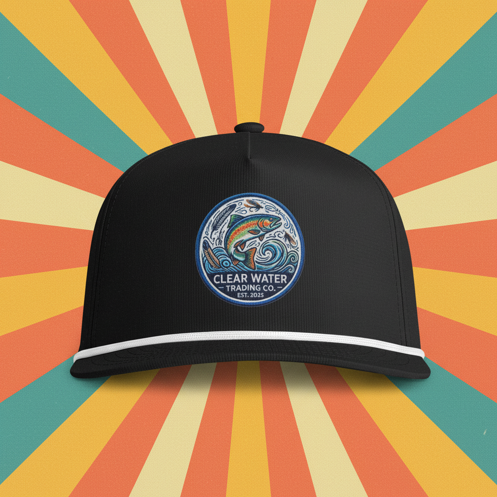 Clear Water Trading Co. — Retro Trout Rope Cap