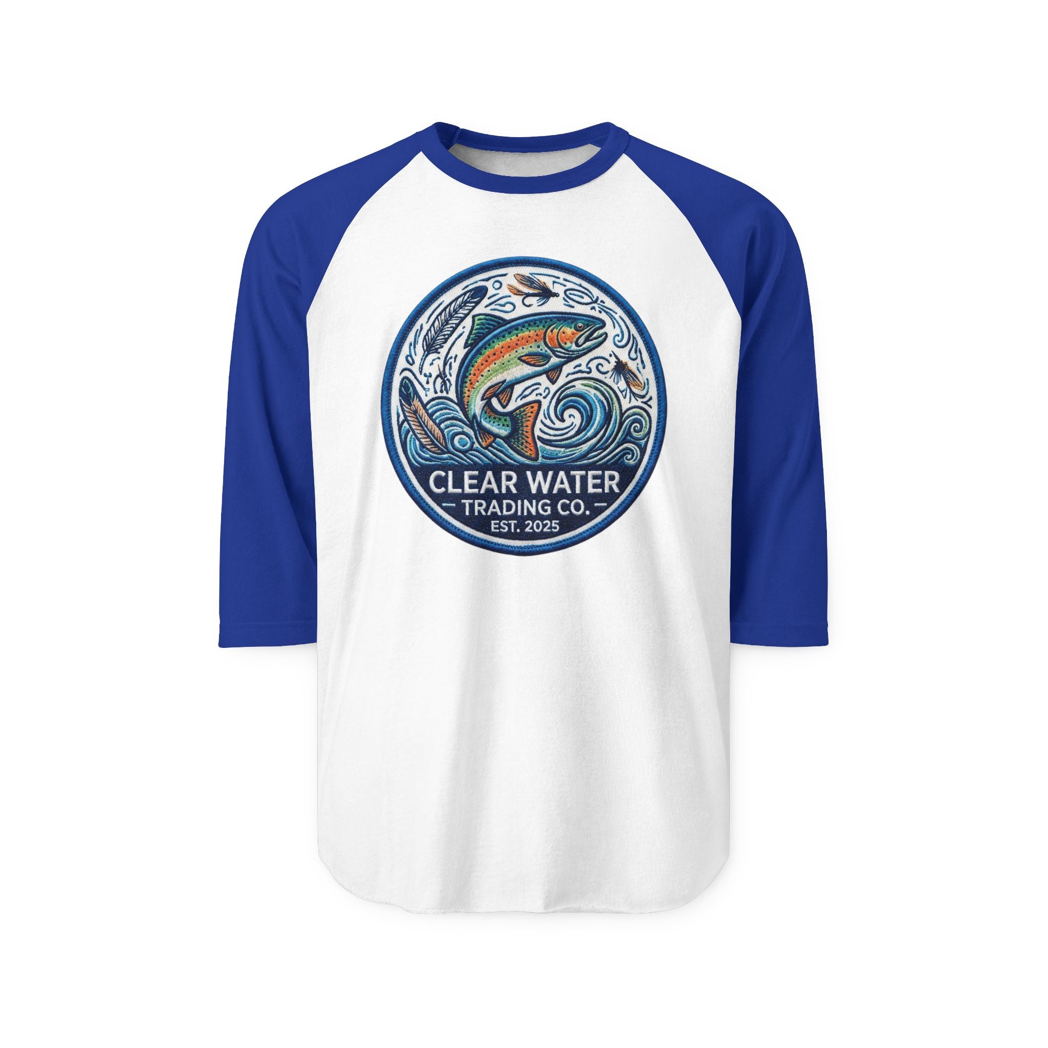 Clear Water Trading Co. — Retro Trout Raglan Shirt
