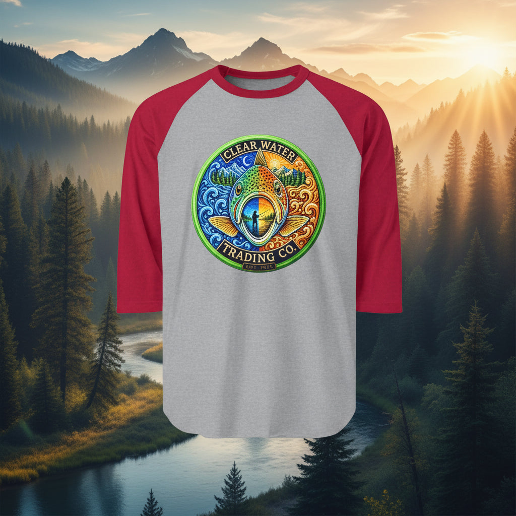 Unisex Three-Quarter Sleeve Raglan Shirt