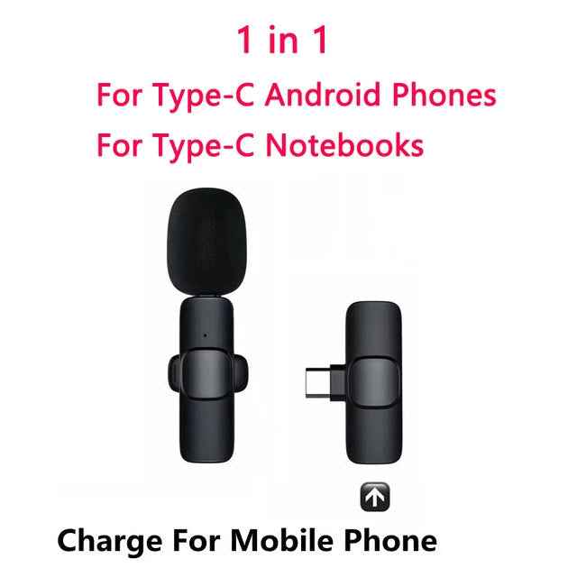 Buttonhole Wireless Lavalier Microphone for Clear AudioRecording