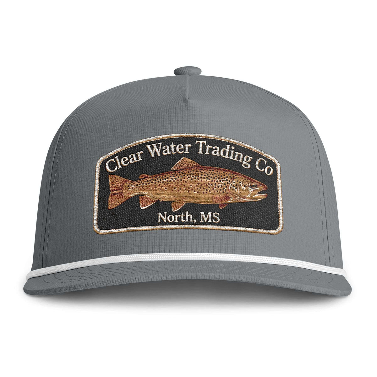 N° 23 - La truite brune baignée de soleil - Édition écusson arche - Casquette trucker à visière en corde