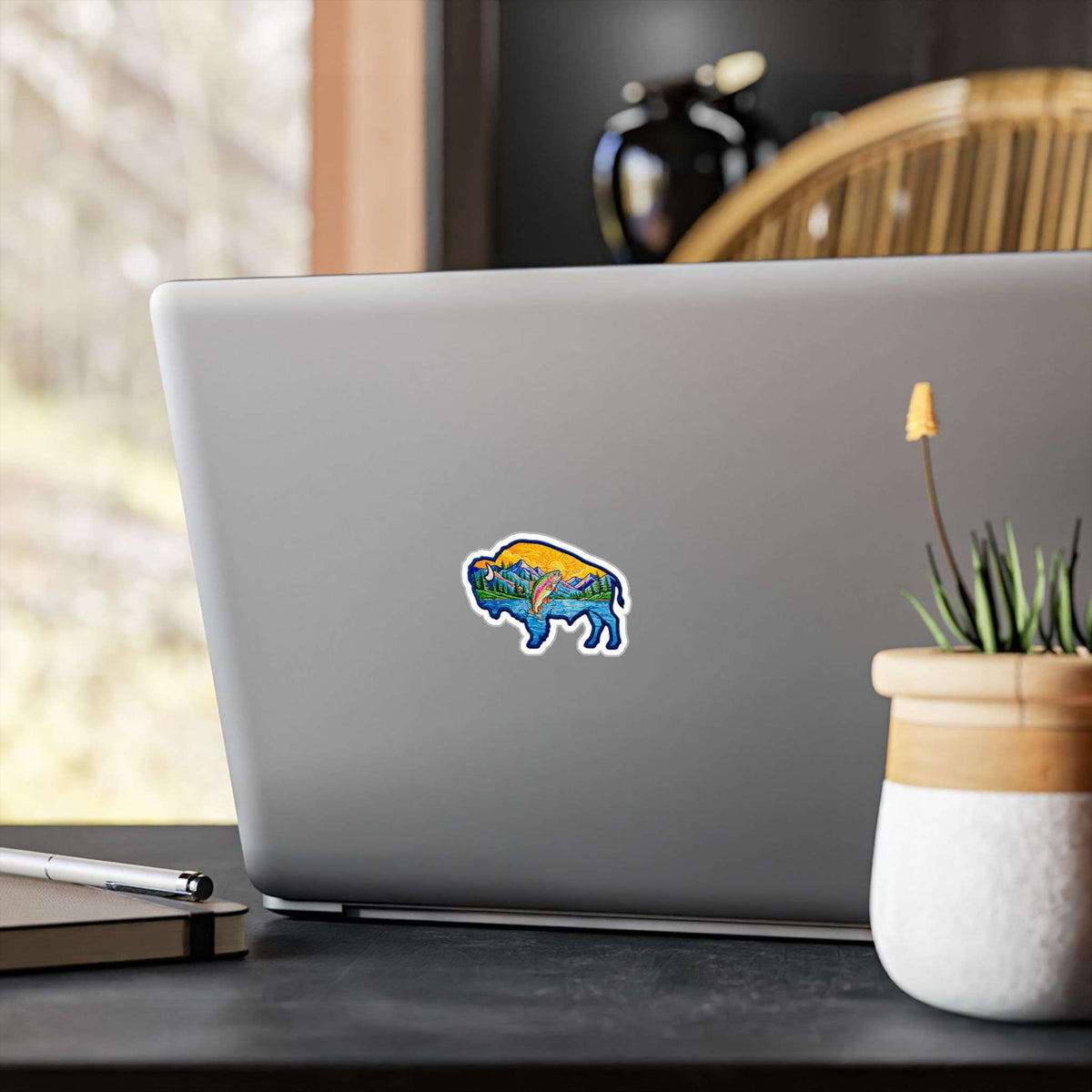 Autocollant holographique Buffalo Trout — Décalcomanie en vinyle prédécoupée