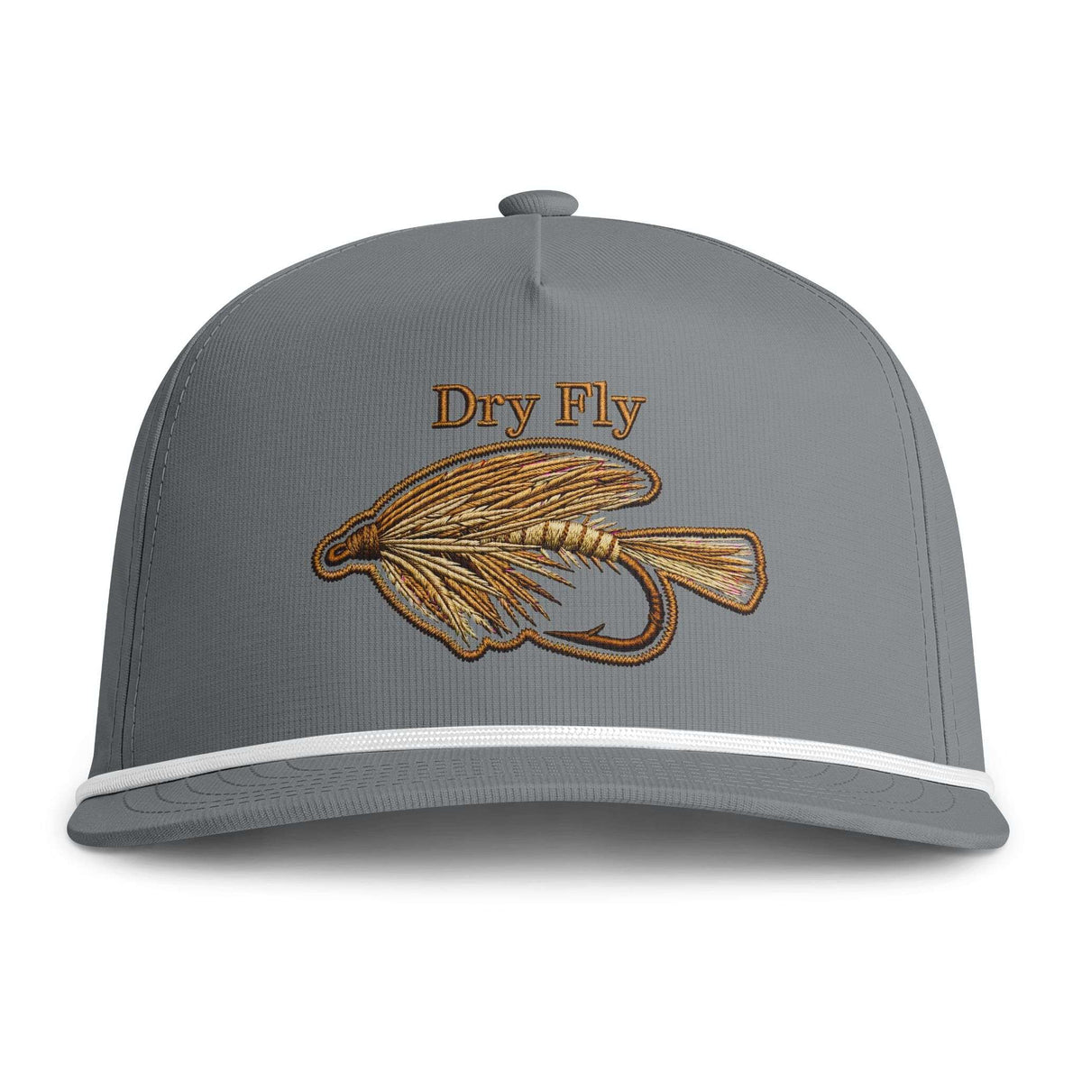 Dry Fly Snapback, Rope Brim Sunwashed Trucker Hat