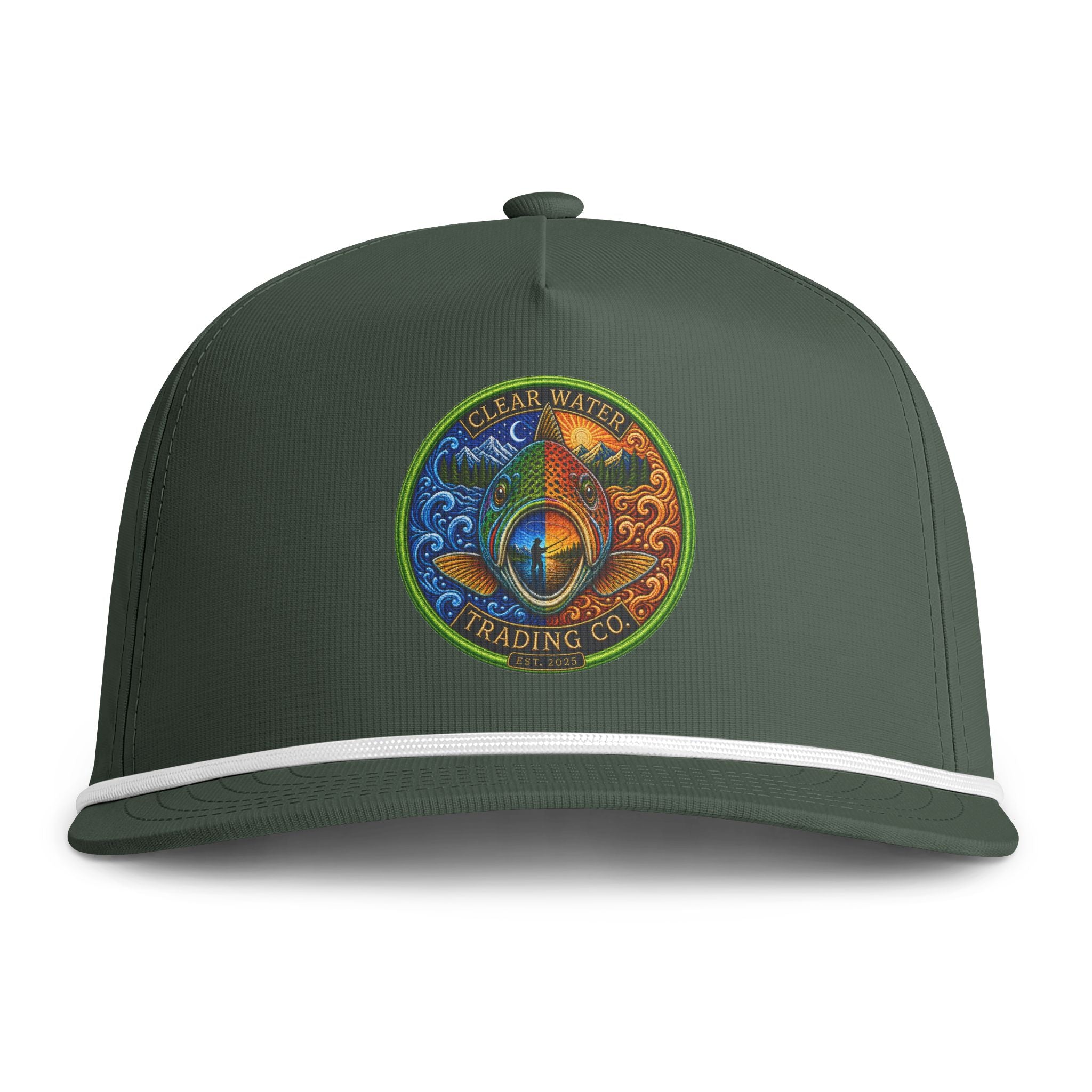 Clear Water Trading Co. — Premium Trout Badge Rope Hat