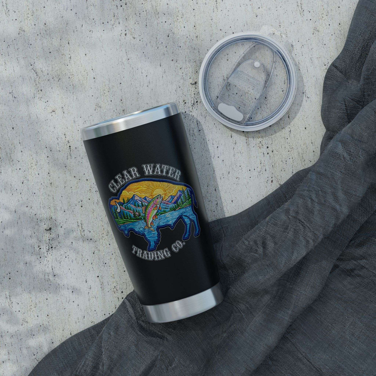 Vagabond Buffalo Trout 20oz Tumbler - Clear Water Trading Co.