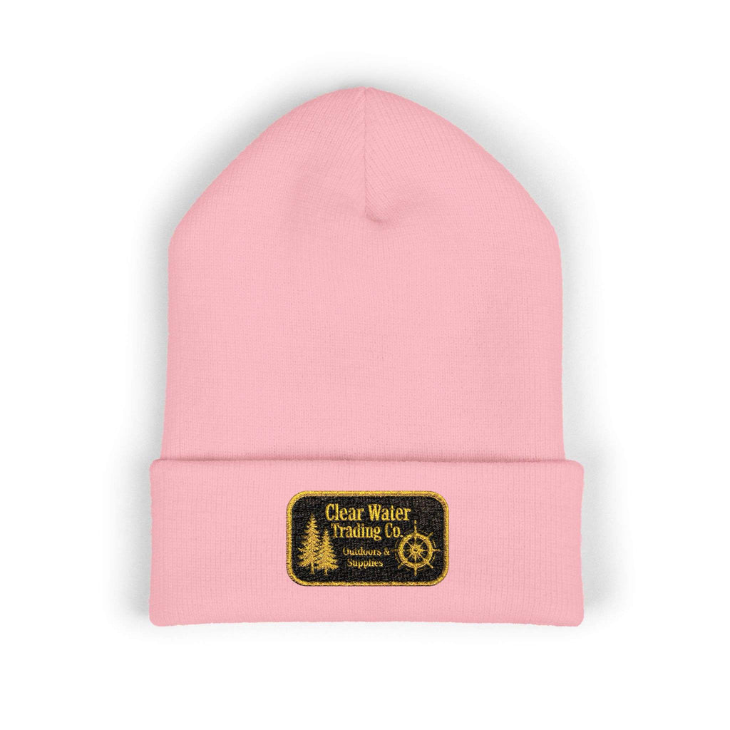 Good Vibes Cuffed Beanie - Embroidered Patch Beanie | Clear Water Trading Co.
