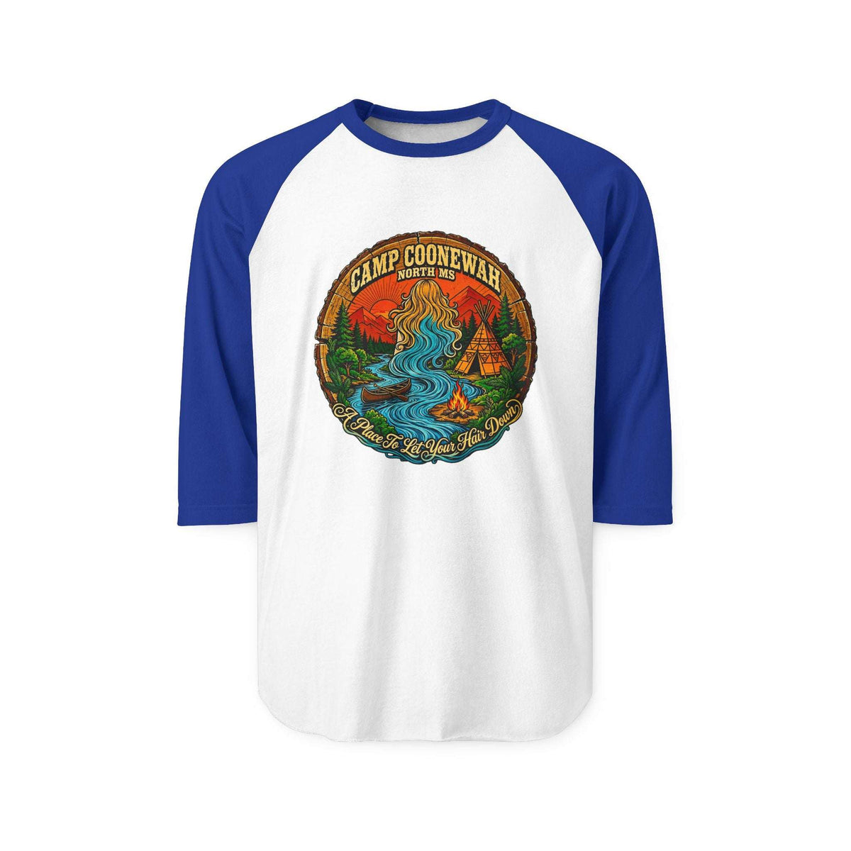 Camp Coonewah – The Campfire Raglan 3/4 Sleeve