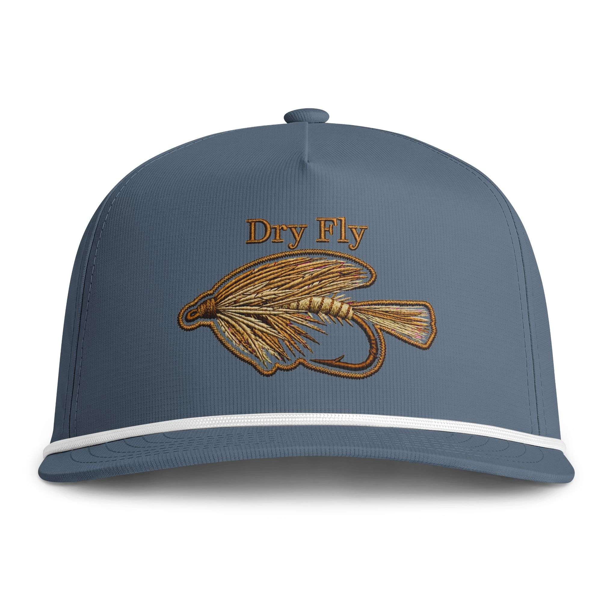 Dry Fly Snapback, Rope Brim Sunwashed Trucker Hat