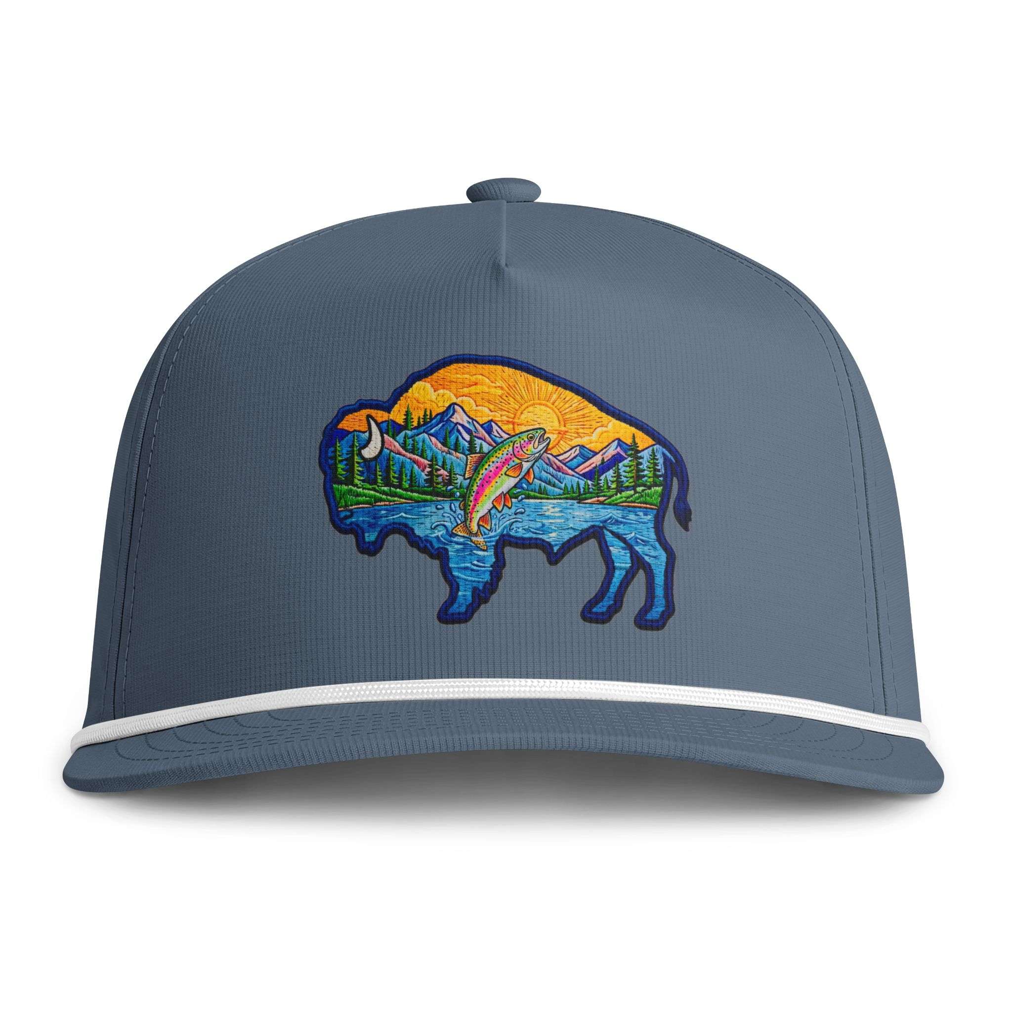 Clear Water's - Sunset Buffalo Rope Style Trucker Hat