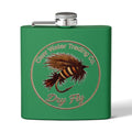 Clear Water Trading Co. Dry Fly Fishing Flask - 6oz Stainless Steel Fly Fishing Flask