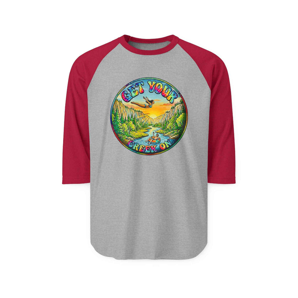 Creek Life Raglan Shirt — "Get Your Creek On" Mid-Sleeve