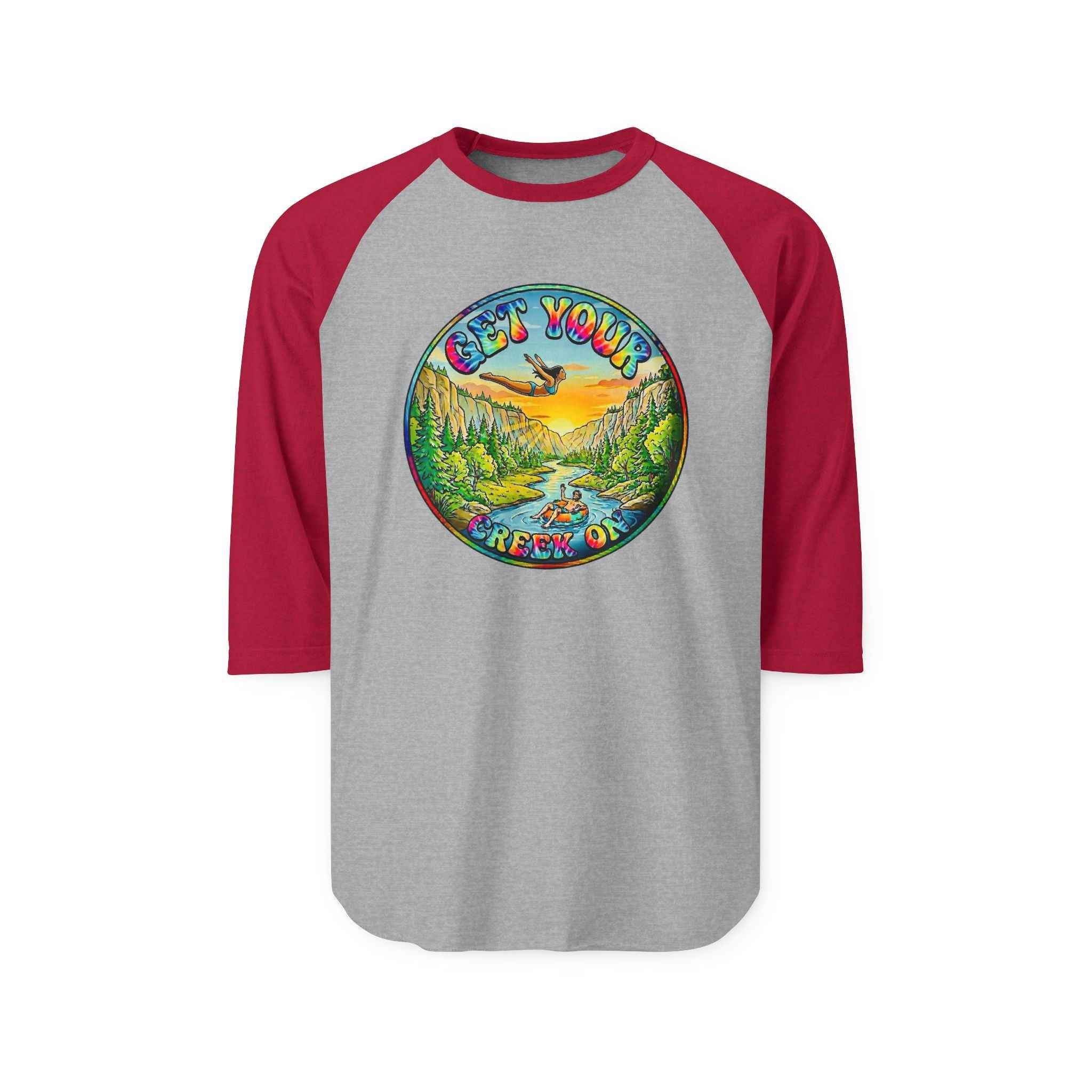 Creek Life Raglan Shirt — "Get Your Creek On" Mid-Sleeve