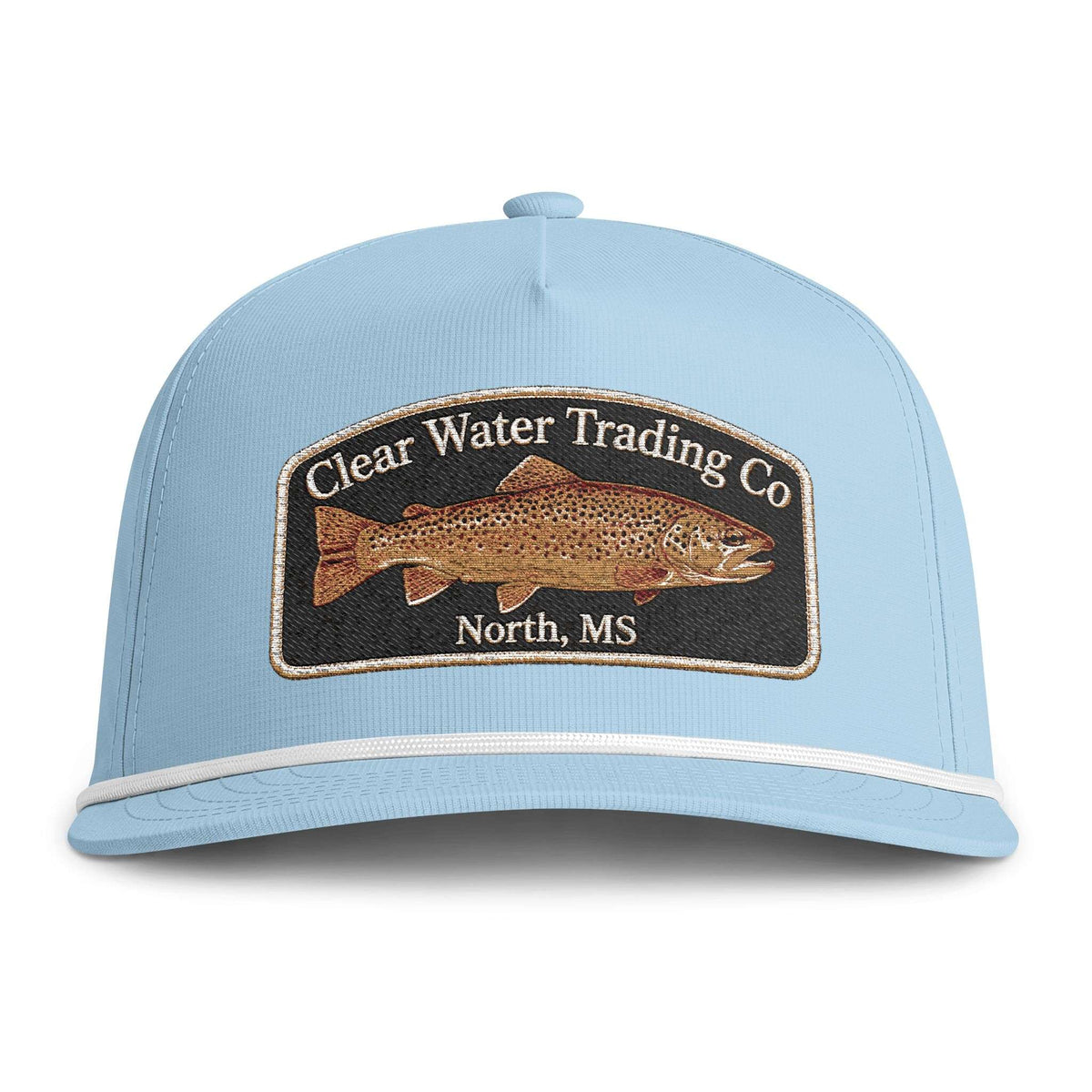 N° 23 - La truite brune baignée de soleil - Édition écusson arche - Casquette trucker à visière en corde
