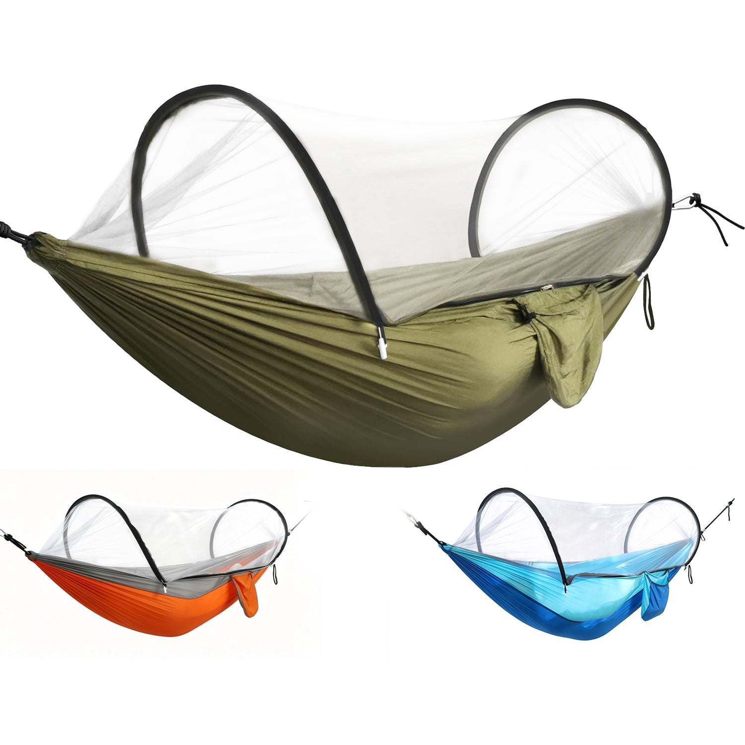 Camping Hammock with Mosquito Net - 440lbs Capacity Portable