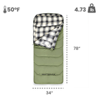 The Deep-Hollow: Thermal Flannel-Lined Expedition Sleeping Bag - Clear Water Trading Co.