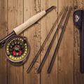 High Modulus, Graphite Fly Fishing Rod & Precision Reel Combo Outfit Setup 4, 5, 6 wt
