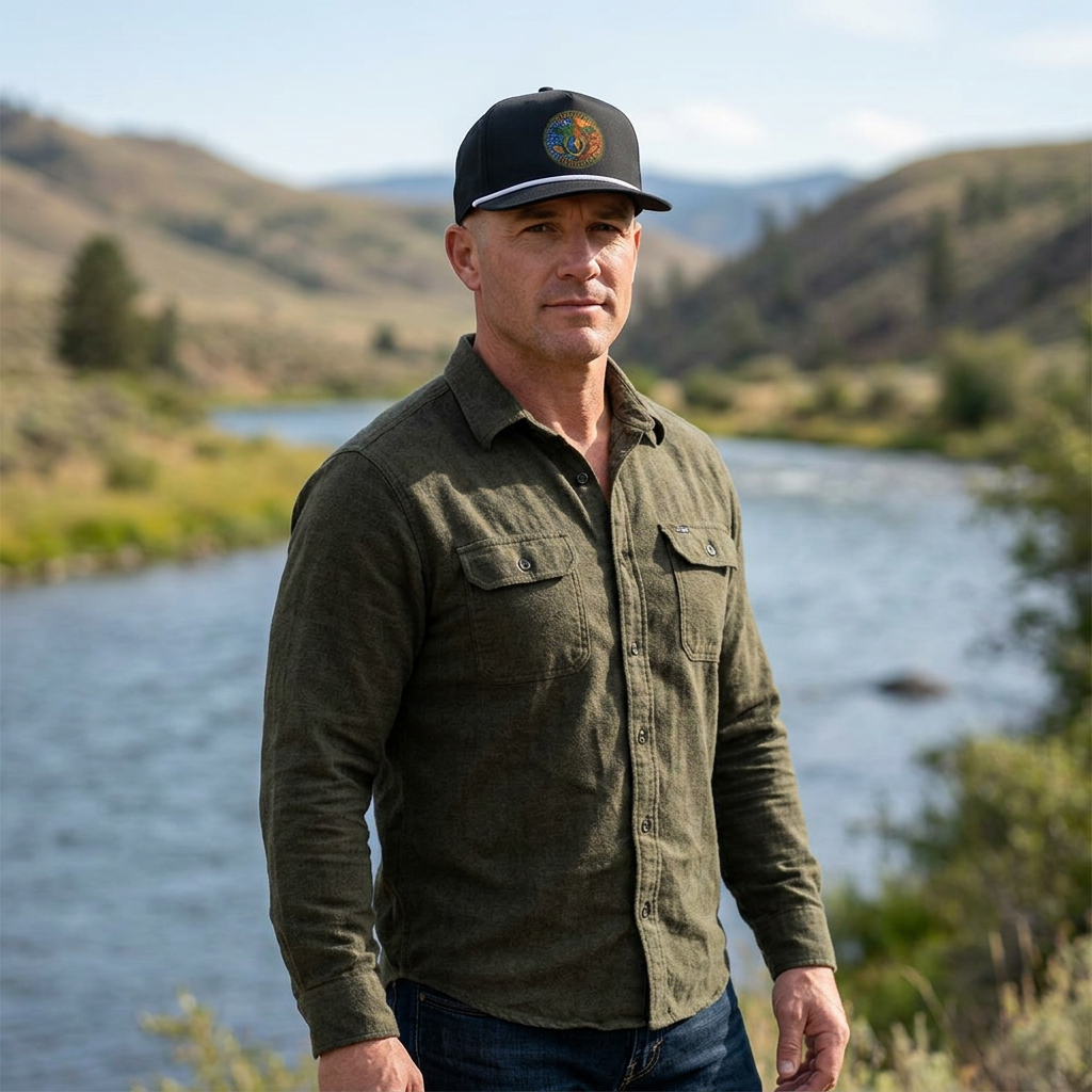 Clear Water Trading Co. — Premium Trout Badge Rope Hat