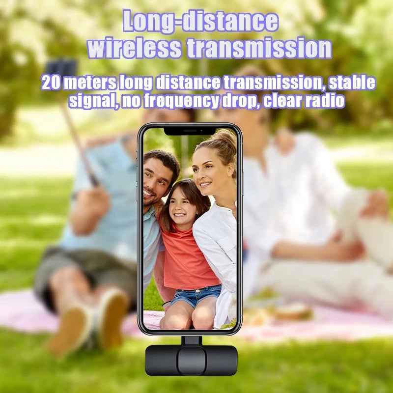 Buttonhole Wireless Lavalier Microphone for Clear AudioRecording