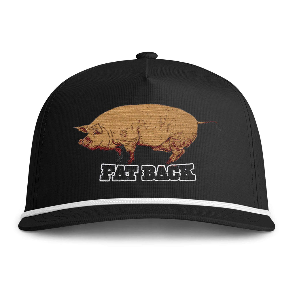 Casquette de ferme vintage « Fat Back Rope Hat » avec écusson de cochon – Clear Water Trading Co.